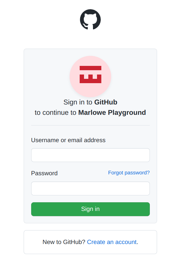 Logging in to github